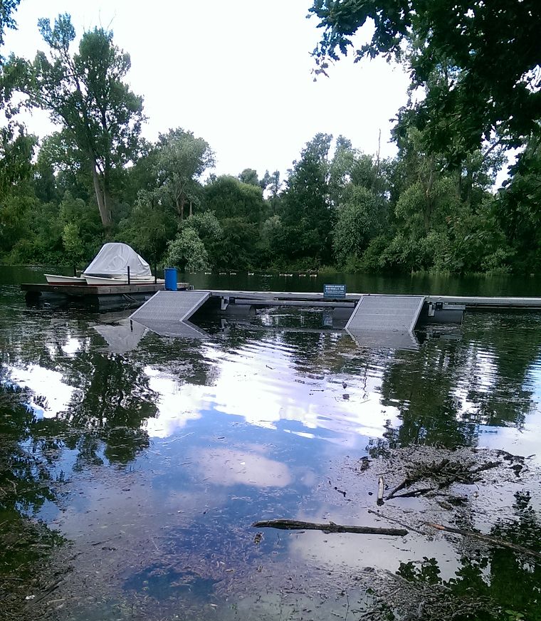 Hochwasser in Lampertheim