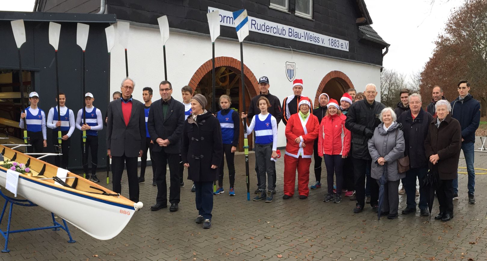 Bootstaufe vor der Seehalle (Foto: Sabine Teigland)