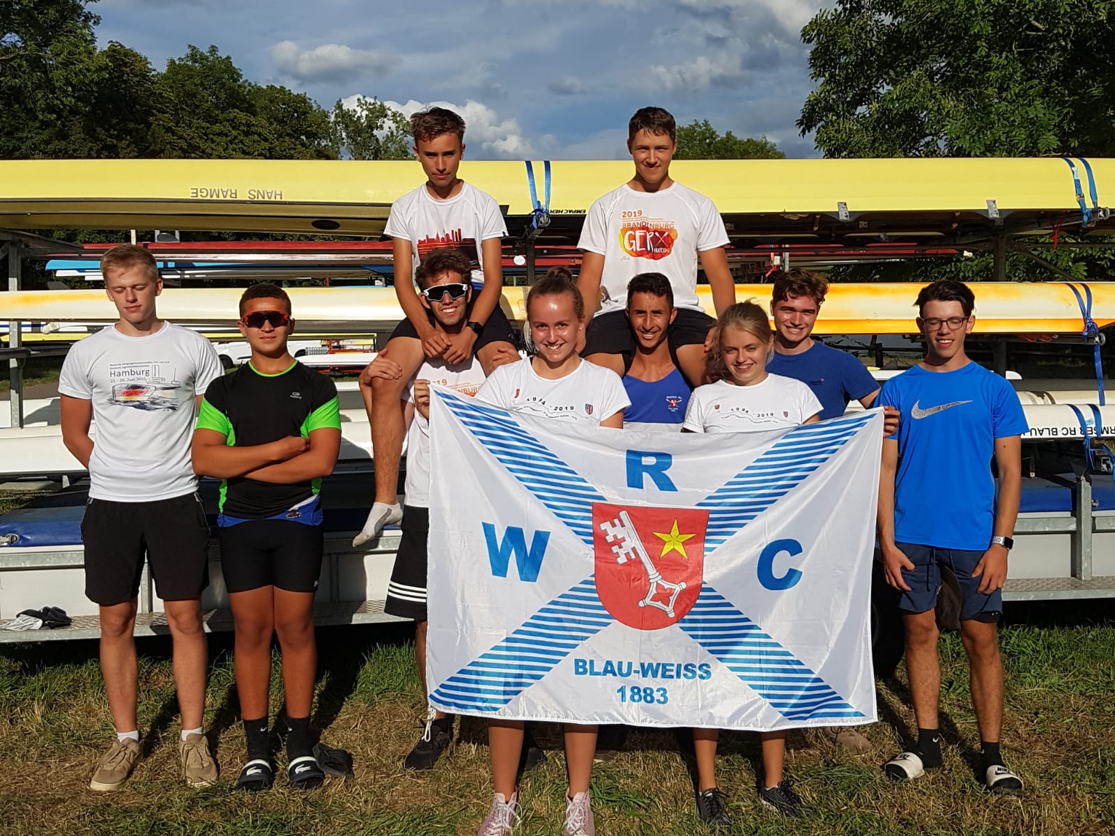 Gruppenfoto bei der Südwestdeutschen (Foto S.Teigland)